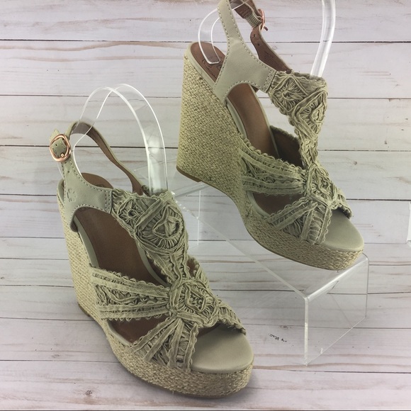 Lucky Brand Ridgeview Wedge Sandals Size 9M - Picture 1 of 8